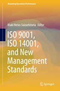 Imagen de portada: ISO 9001, ISO 14001, and New Management Standards 9783319656748