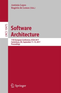 Cover image: Software Architecture 9783319658308