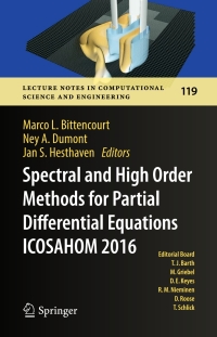 Imagen de portada: Spectral and High Order Methods for Partial Differential Equations  ICOSAHOM 2016 9783319658698