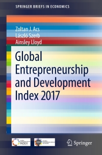 Cover image: Global Entrepreneurship and Development Index 2017 9783319659022