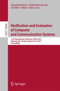 Imagen de portada: Verification and Evaluation of Computer and Communication Systems 9783319661759