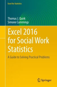 Imagen de portada: Excel 2016 for Social Work Statistics 9783319662206