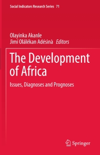صورة الغلاف: The Development of Africa 9783319662411