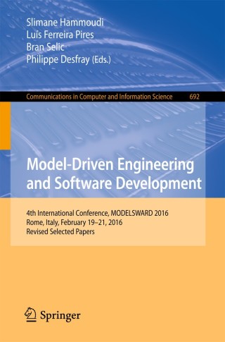 Cover image: Model-Driven Engineering and Software Development 9783319663012