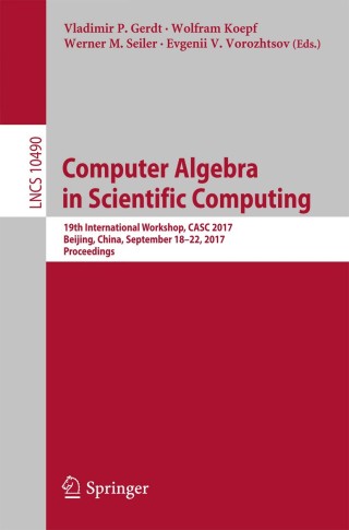Imagen de portada: Computer Algebra in Scientific Computing 9783319663197