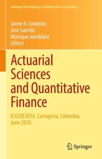 Imagen de portada: Actuarial Sciences and Quantitative Finance 9783319665344