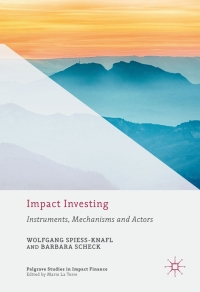 Imagen de portada: Impact Investing 9783319665559