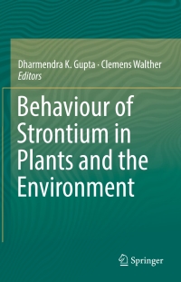 Titelbild: Behaviour of Strontium in Plants and the Environment 9783319665733