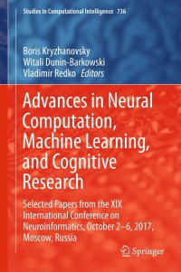 Cover image: Advances in Neural Computation, Machine Learning, and Cognitive Research 9783319666037