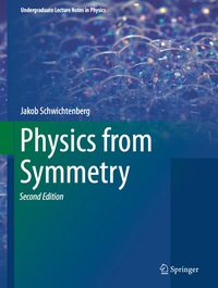 Cover image: Physics from Symmetry 2nd edition 9783319666303
