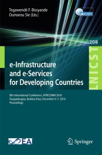 Immagine di copertina: e-Infrastructure and e-Services for Developing Countries 9783319667416