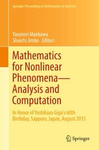 Cover image: Mathematics for Nonlinear Phenomena — Analysis and Computation 9783319667621