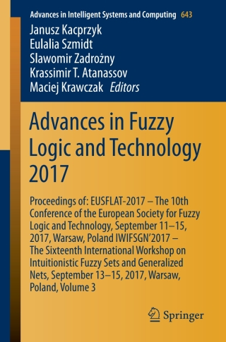 Cover image: Advances in Fuzzy Logic and Technology 2017 9783319668260