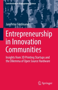 Cover image: Entrepreneurship in Innovation Communities 9783319668413