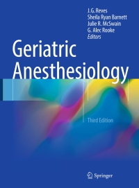 Cover image: Geriatric Anesthesiology 3rd edition 9783319668772