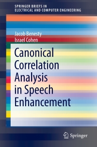 Imagen de portada: Canonical Correlation Analysis in Speech Enhancement 9783319670195