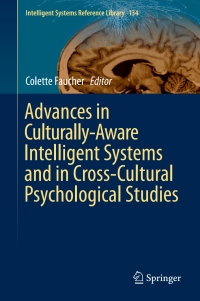 Imagen de portada: Advances in Culturally-Aware Intelligent Systems and in Cross-Cultural Psychological Studies 9783319670225