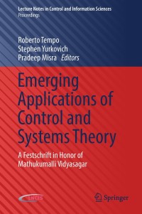 Imagen de portada: Emerging Applications of Control and Systems Theory 9783319670676