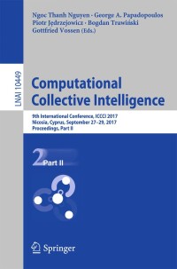 Cover image: Computational Collective Intelligence 9783319670768