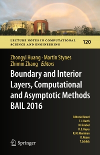 表紙画像: Boundary and Interior Layers, Computational and Asymptotic Methods  BAIL 2016 9783319672014