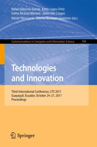 Imagen de portada: Technologies and Innovation 9783319672823