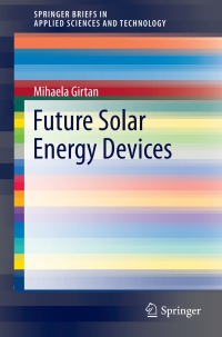 Imagen de portada: Future Solar Energy Devices 9783319673363