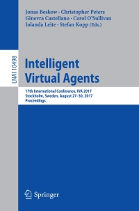 Titelbild: Intelligent Virtual Agents 9783319674001