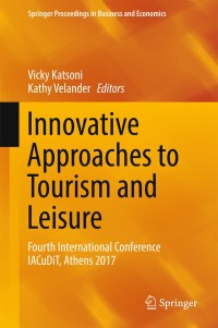 Cover image: Innovative Approaches to Tourism and Leisure 9783319676029