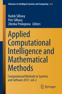 Cover image: Applied Computational Intelligence and Mathematical Methods 9783319676203