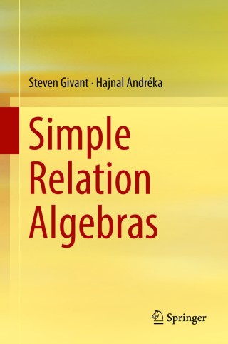 Cover image: Simple Relation Algebras 9783319676951