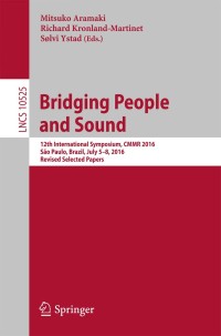 Immagine di copertina: Bridging People and Sound 9783319677378