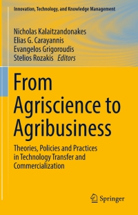 Cover image: From Agriscience to Agribusiness 9783319679570
