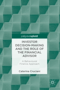 Imagen de portada: Investor Decision-Making and the Role of the Financial Advisor 9783319682334