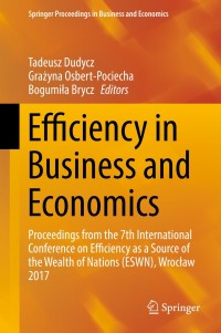 Imagen de portada: Efficiency in Business and Economics 9783319682846