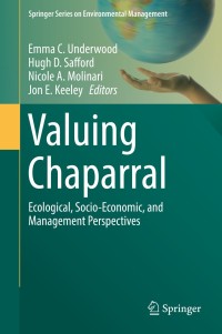 Cover image: Valuing Chaparral 9783319683027