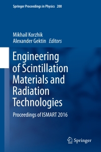 Cover image: Engineering of Scintillation Materials and Radiation Technologies 9783319684642