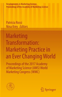Cover image: Marketing Transformation: Marketing Practice in an Ever Changing World 9783319687490