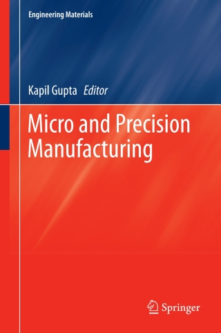 Cover image: Micro and Precision Manufacturing 9783319688008