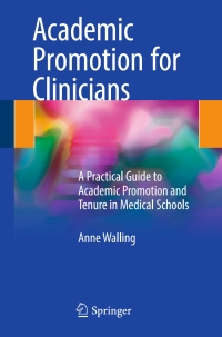 Imagen de portada: Academic Promotion for Clinicians 9783319689746