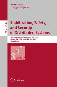 Cover image: Stabilization, Safety, and Security of Distributed Systems 9783319690834