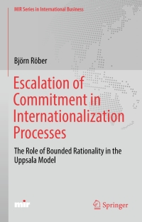 Cover image: Escalation of Commitment in Internationalization Processes 9783319691015