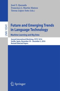 Titelbild: Future and Emerging Trends in Language Technology. Machine Learning and Big Data 9783319693644