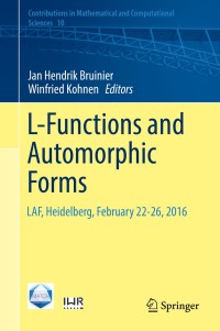 Cover image: L-Functions and Automorphic Forms 9783319697116