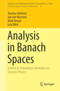 Cover image: Analysis in Banach Spaces 9783319698076
