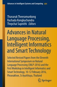 Cover image: Advances in Natural Language Processing, Intelligent Informatics and Smart Technology 9783319700151