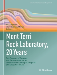 صورة الغلاف: Mont Terri Rock Laboratory, 20 Years 9783319704579