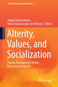 Cover image: Alterity, Values, and Socialization 9783319705057
