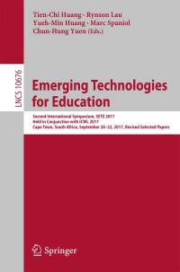 Cover image: Emerging Technologies for Education 9783319710839