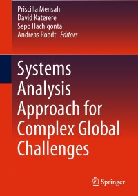 Imagen de portada: Systems Analysis Approach for Complex Global Challenges 9783319714851