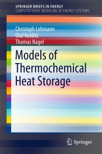 Cover image: Models of Thermochemical Heat Storage 9783319715216